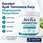 Jeviva™ Magnezyum Masaj Kremi – Ayak, Bacak, Diz, Bel ve Boyun İçin Rahatlatıcı Bakım
