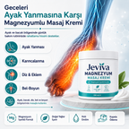 Jeviva™ Magnezyum Masaj Kremi – Ayak, Bacak, Diz, Bel ve Boyun İçin Rahatlatıcı Bakım